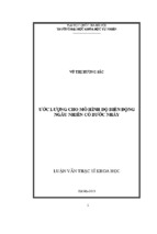 ước lượng cho mô hình độ biến động ngẫu nhiên có bước nhảy