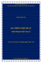 đặc điểm nghệ thuật thơ phạm tiến duật