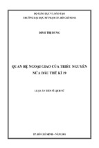 Quan hệ ngoại giao của triều nguyễn nửa đầu thế kỉ 19