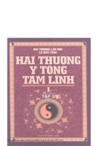 Hải thượng y tông tâm lĩnh phần 1 tâp 1, tập 2