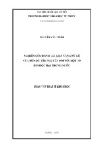 Nghiên cứu đánh giá khả năng xử lý của bùn đỏ tây nguyên đối với một số ion độc hại trong nước