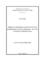 Nghiên cứu thành phần loài côn trùng nước bộ hemiptera ở côn đảo (tỉnh bà rịa   vũng tàu) và phú quốc (tỉnh kiên giang)