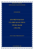 Quan hệ ngoại giao của triều quang trung với nhà thanh (1788   1792)