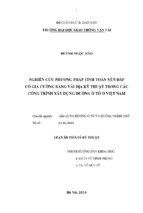 Hoàn thiện phương pháp tính toán cho bài toán nền đắp có sử dụng vđkt trong các công trình xây dựng đường ô tô.