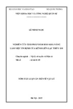 Nghiên cứu giải pháp đảm bảo khả năng làm việc ổn định của kênh liên lạc thủy âm.