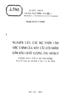 Nghiên cứu các bộ phận làm việc chính của máy cắt cói