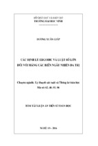 Các định lý ergodic và luật số lớn đối với mảng các biến ngẫu nhiên đa trị