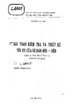 Bài toán kiểm tra và thiết kế tối ưu của hệ đàn hồi dẻo