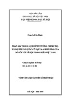 Pháp gia trong lịch sử tư tưởng chính trị   xã hội trung quốc cổ đại và ảnh hưởng của nó đối với xã hội phong kiến việt nam
