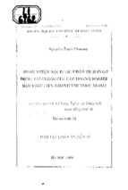 Hoàn thiện nội dung phân tích hoạt động tài chính của doanh nghiệp sản xuất liên doanh với nước ngoài