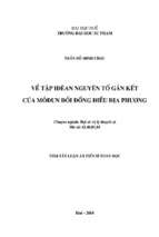 Về tập iđêan nguyên tố gắn kết của môđun đối đồng điều địa phương