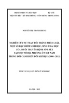 Nghiên cứu sự thay đổi thành phần loài, một số đặc điểm sinh học, sinh thái học của muỗi truyền bệnh sốt rét tại một số địa phương ở việt nam trong bối cảnh biến đổi khí hậu (2000   2013)