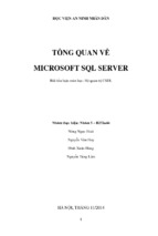Tổng quan về microsoft sql server