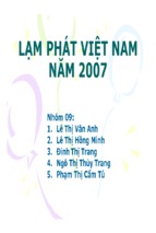 Lạm phát việt nam năm 2007