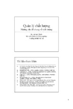 Bài giảng quản lý chất lượng những vấn đề chung về chất lượng   lê anh tuấn
