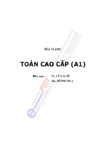 Bài giảng toán cao cấp a1