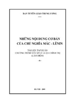 Bài giảng chủ nghĩa Mác - Lenin -   ban tuyên giáo trung ương