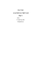 Giáo trình luật dân sự Việt Nam