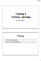 Bài giảng tiền tệ ngân hàng chương 3