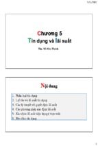 Bài giảng tiền tệ ngân hàng chương 5