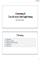 Bài giảng tiền tệ ngân hàng chương 6