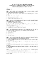 20 đề thi tuyển công chức tỉnh năm 2016 môn thi trắc nghiệm nghiệp vụ ngành công nghiệp (lĩnh vực công thương)