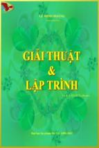 Giáo trình  giải thuật và lập trình
