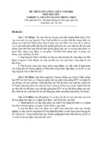 20 đề thi tuyển công chức môn thi viết ngành trồng trọt năm 2016