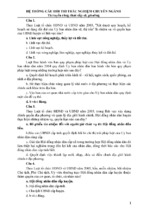 Hệ thống câu hỏi thi trắc nghiệm chuyên ngành thi tuyển công chức cấp xã,  phường