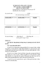 20 đề thi tuyển công chức môn thi trắc nghiệm ngành tư pháp năm 2016 