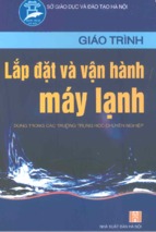 Giáo trình lắp đặt và vận hành máy lạnh