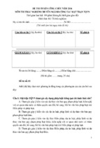 20 đề thi tuyển công chức môn thi trắc nghiệm ngành công tác mặt trận tổ quốc việt nam năm 2016