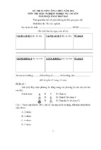 20 đề thi tuyển công chức môn thi trắc nghiệm ngành quản lý đất đai năm 2016