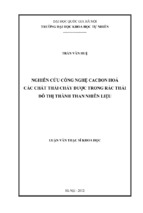 Nghiên cứu công nghệ cacbon hoá các chất thải cháy được trong rác thải đô thị thành than nhiên liệu