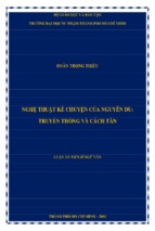 Nghệ thuật kể chuyện của nguyên du truyền thống và cách tân