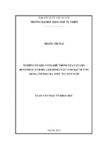 Nghiên cứu khả năng khử trùng của vật liệu bentonite (tam bố, lâm đồng) gắn nano bạc để ứng dụng làm phụ gia thức ăn chăn nuô