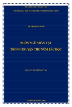 Ngôn ngữ nhân vật trong truyện thơ nôm bác học