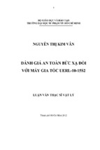 đánh giá an toàn bức xạ đối với máy gia tốc uerl 10 15s2