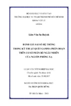 đánh giá sai số hệ thống trong kỹ thuật quét gamma phân đoạn trên cơ sở phân bố ngẫu nhiên của nguồn phóng xạ