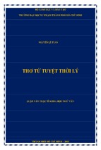 Thơ tứ tuyệt thời lý