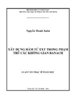 Xây dựng hàm tử ext trong phạm trù các không gian banach