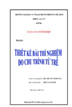 Thiết kế bài thí nghiệm đo chu trình từ trễ