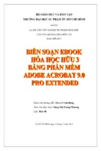 Biên soạn ebook hóa học hữu 3 bằng phần mềm adobe acrobat 9.0 pro extended