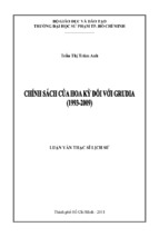 Chính sách của hoa kỳ đối với grudia dưới thời tổng thống william j. clinton (1993 – 2001)