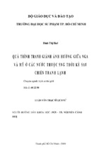 Quả trình tranh giành ảnh hưởng giữa nga và mỹ ở các nước thuộc sng thời kỳ sau chiến tranh lạnh