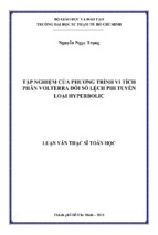 Tập nghiệm của phương trình vi tích phân volterra đối số lệch phi tuyến loại hyperbolic