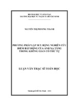 Phương pháp lặp suy rộng nghiên cứu điểm bất động của ánh xạ tăng trong không gian có thứ tự