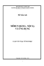 Môđun sigma   nội xạ và ứng dụng