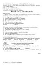 Sách bài tập tiếng anh 9 thí điểm tập 1