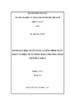 đánh giá hiệu suất năng lượng đỉnh toàn phần và hiệu suất tổng bằng phương pháp monte carlo